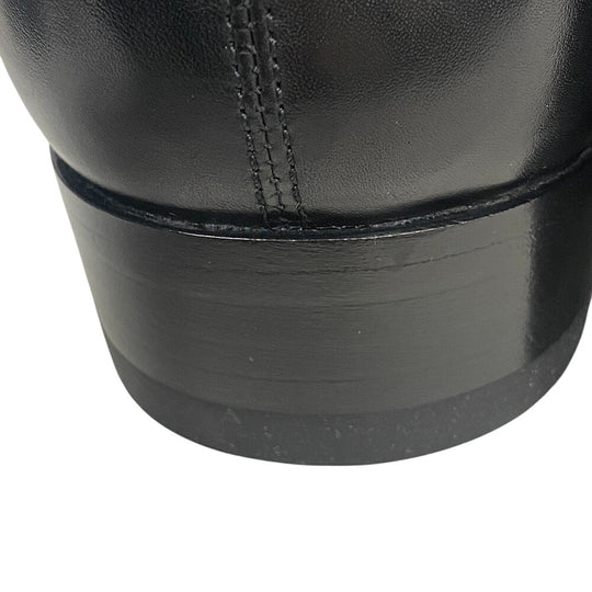 SAINT LAURENT PARIS boots 592438 leather black Side gore boots mens 45 Used Authentic