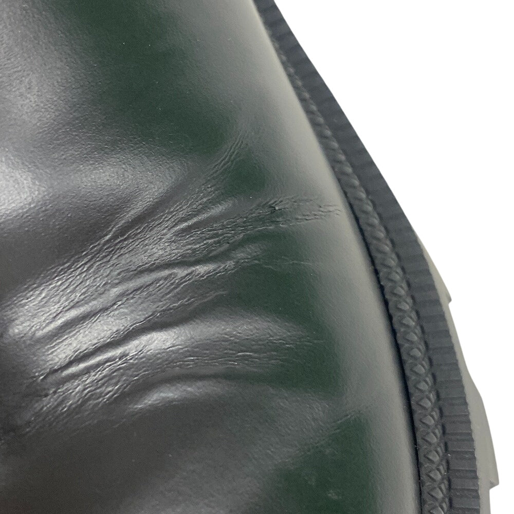 GUCCI boots 550036 leather black Side gore boots GG Marmont Velcro Strap Jewel Women 37 Used Authentic