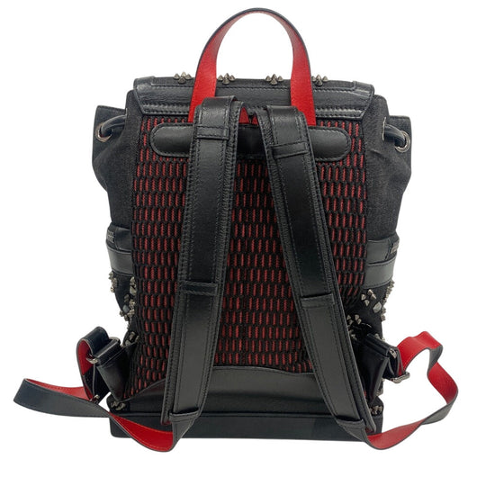 Christian Louboutin Backpack denim black Backpack Studs Women(Unisex) Used Authentic