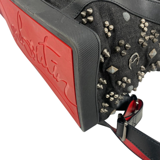 Christian Louboutin Backpack denim black Backpack Studs Women(Unisex) Used Authentic