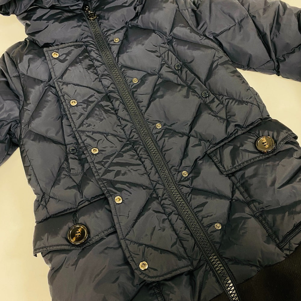 MONCLER Down jacket Wool, Nylon Navy 16 years 00 VAULOGETTE Women Used Authentic