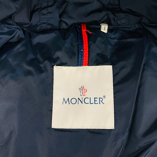 MONCLER Down jacket Wool, Nylon Navy 16 years 00 VAULOGETTE Women Used Authentic