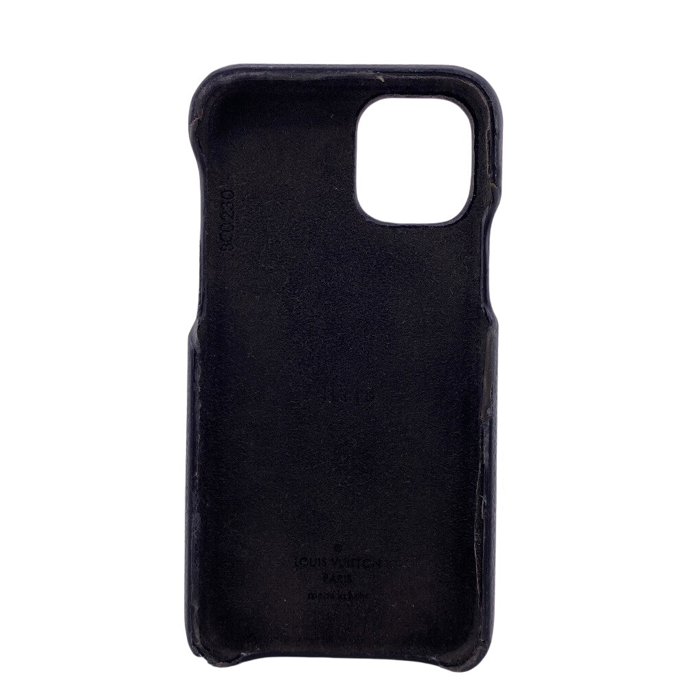 LOUIS VUITTON iPhone case M69094 Monogram canvas, leather black Monogram Bumper 11PRO Women(Unisex) Used Authentic