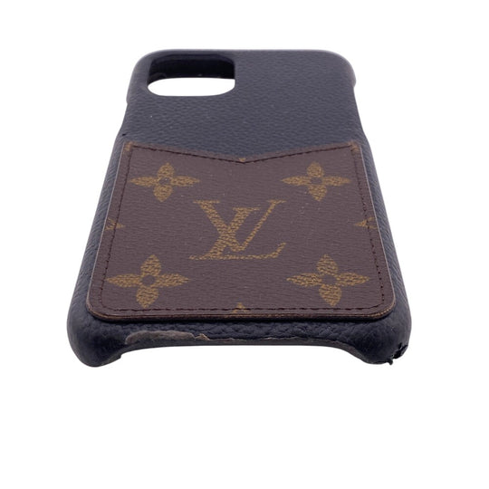 LOUIS VUITTON iPhone case M69094 Monogram canvas, leather black Monogram Bumper 11PRO Women(Unisex) Used Authentic