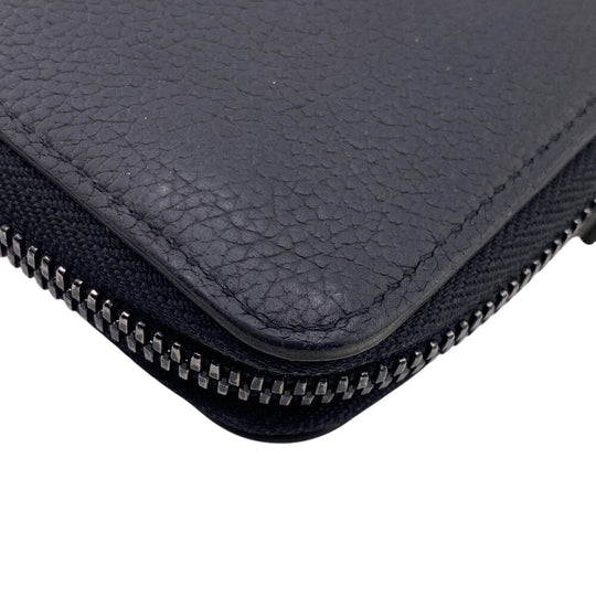 LOUIS VUITTON Long Wallet Purse M81743 leather black LV Aerogram Zippy Wallet Vertical Women Used Authentic