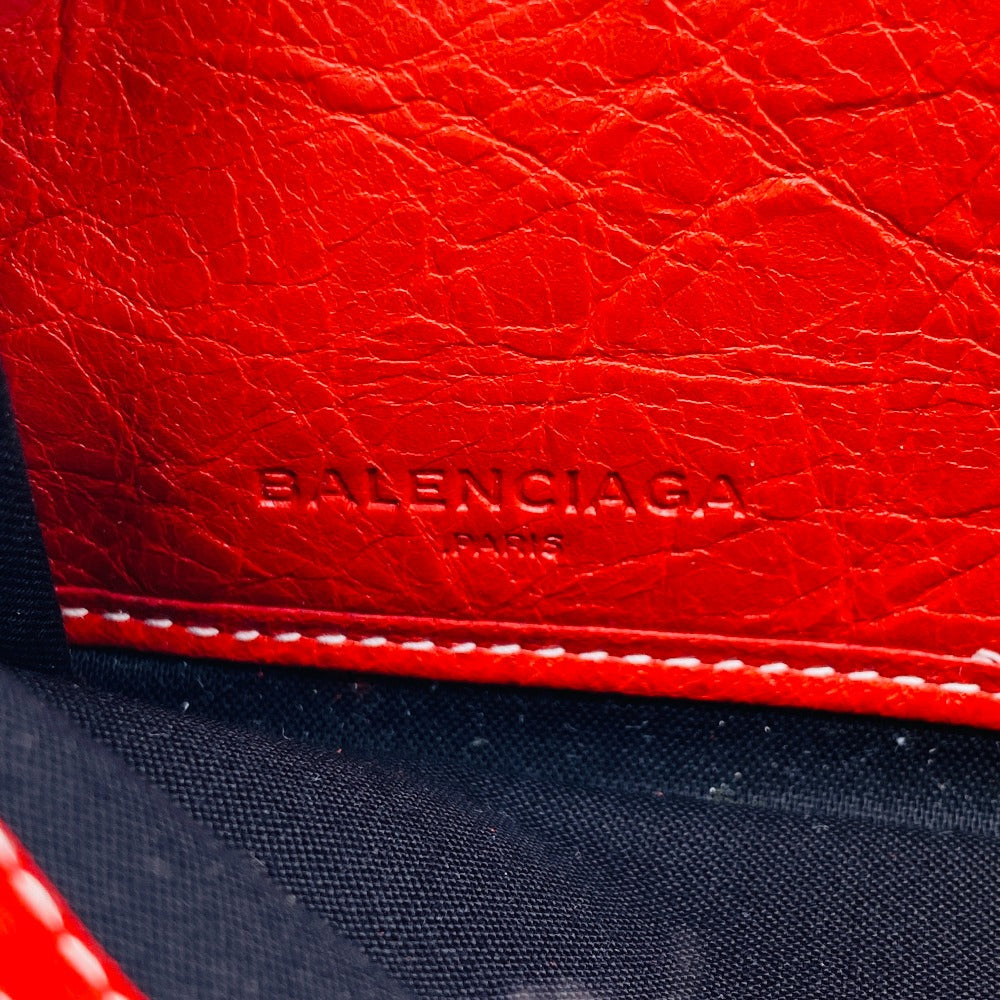 BALENCIAGA Long Wallet Purse 443655 leather multicolor Zip Around Women(Unisex) Used Authentic