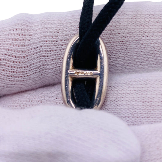HERMES choker fabric black Chene Dunkle Women(Unisex) Used Authentic