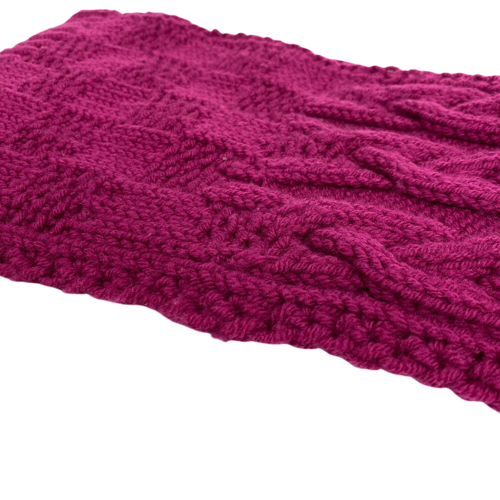 LOUIS VUITTON Scarf 400352 wool purple Echarpe Constance Women Used Authentic