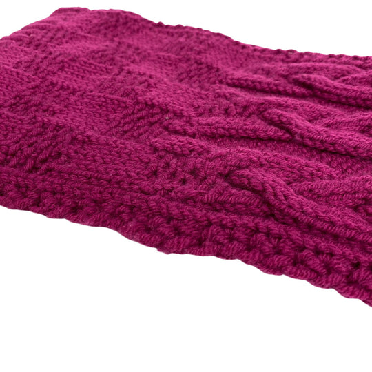 LOUIS VUITTON Scarf 400352 wool purple Echarpe Constance Women Used Authentic