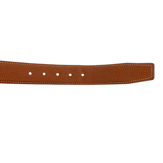 HERMES belt leather black Cape Cod Women Used Authentic