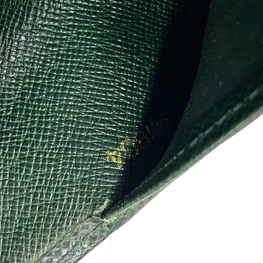 LOUIS VUITTON Notebook cover R20407 leather green Taiga Agenda Bureau mens(Unisex) Used Authentic