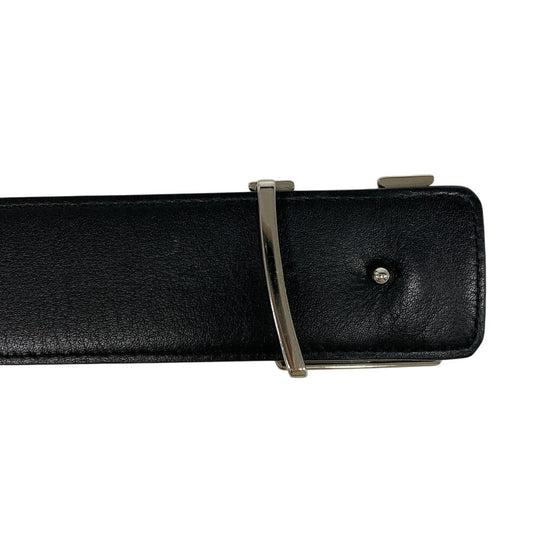 LOUIS VUITTON belt M0167 leather Brown Saintur Monogram LV Line LV Line mens(Unisex) 90/36 Used Authentic