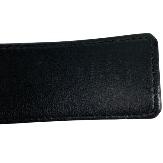 LOUIS VUITTON belt M0167 leather Brown Saintur Monogram LV Line LV Line mens(Unisex) 90/36 Used Authentic