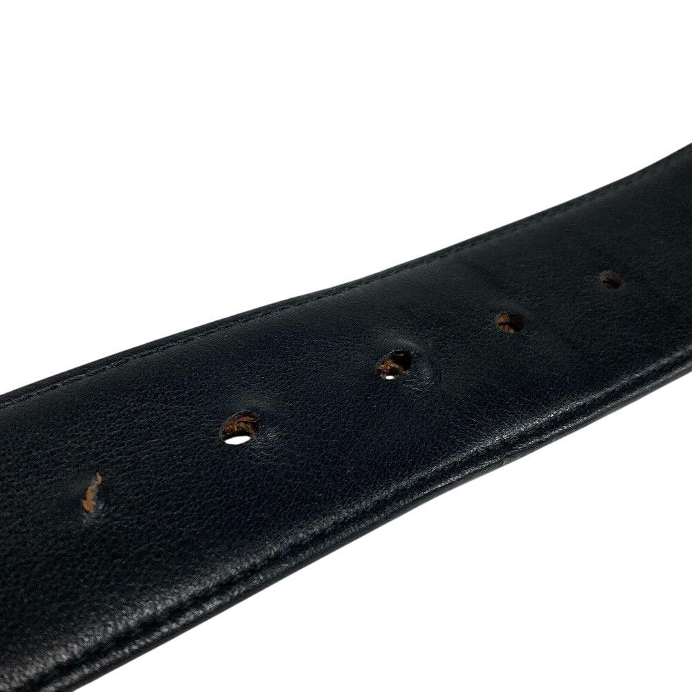 LOUIS VUITTON belt M0167 leather Brown Saintur Monogram LV Line LV Line mens(Unisex) 90/36 Used Authentic