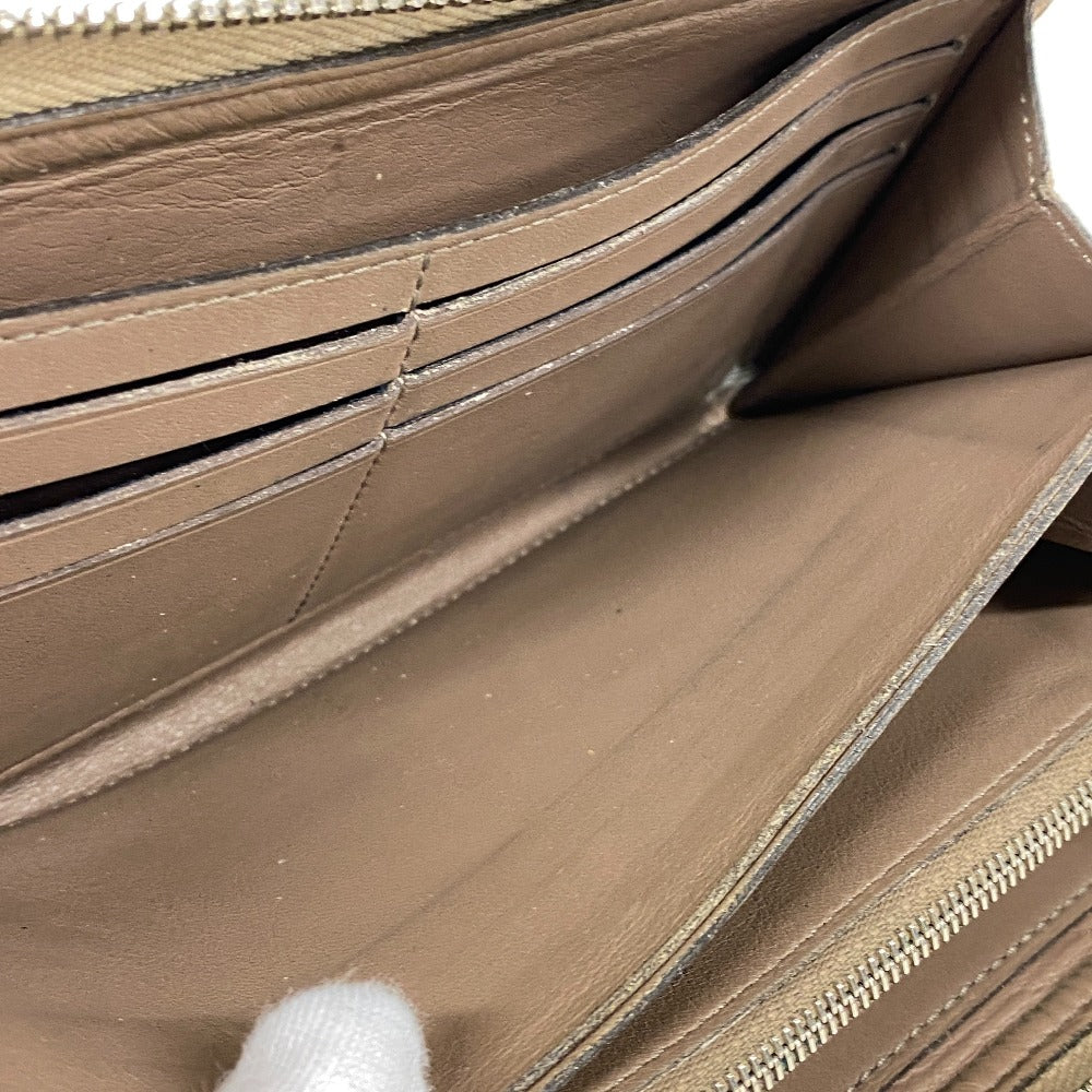 LOUIS VUITTON Long Wallet Purse leather beige L-shaped zipper Portefeuille M60147 Comet Parnassus Women Used Authentic