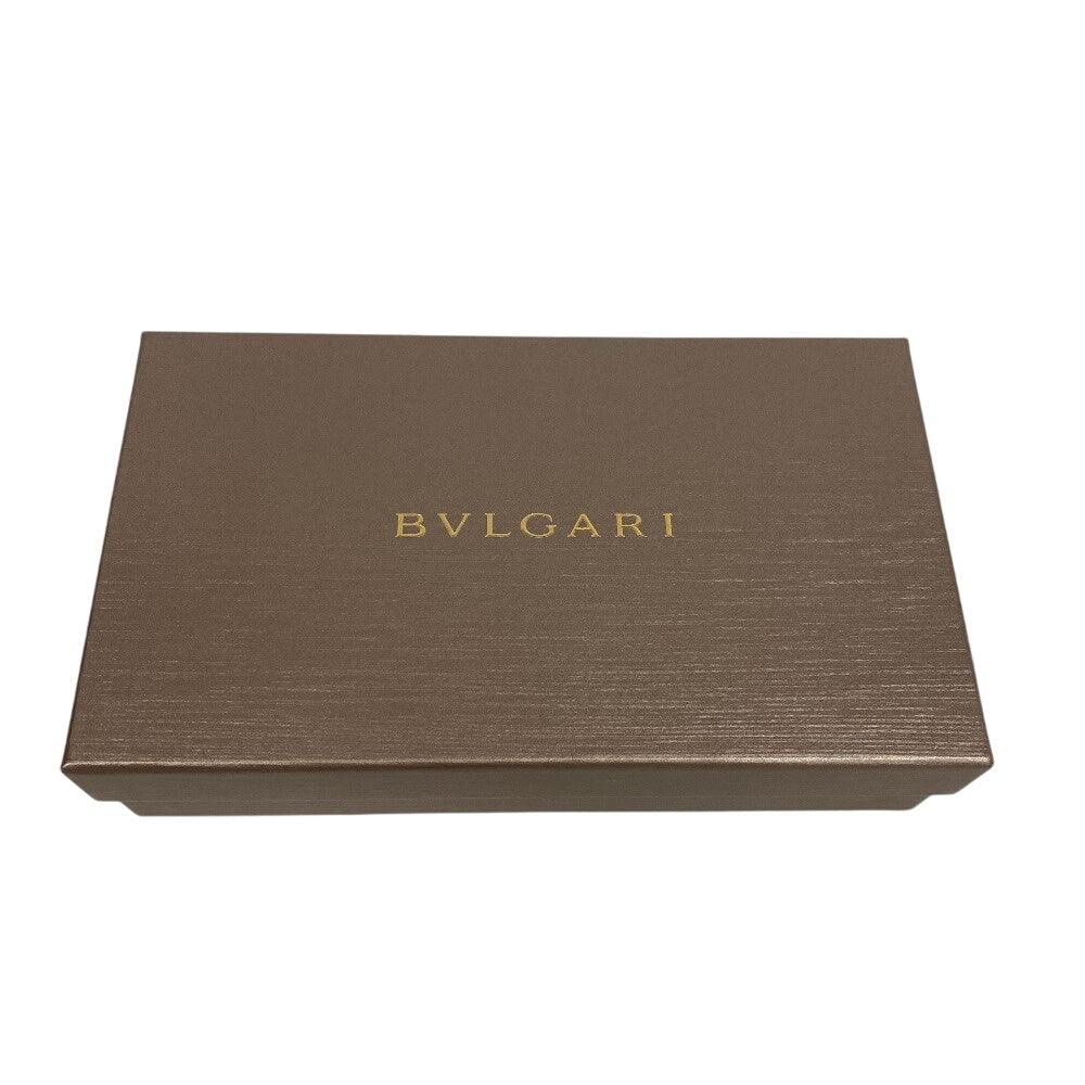 BVLGARI Long Wallet Purse leather black Zip Around Be zero one Bulgari Bulgariman mens Used Authentic