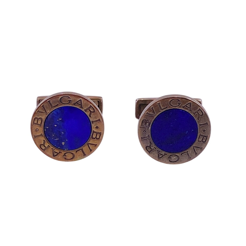 BVLGARI cuffs Gold Plated blue Bulgari Bulgari lapis lazuli Bulgari Bulgari mens Used Authentic