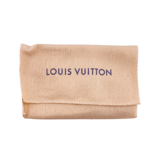 LOUIS VUITTON Pierce M00220 Gold Plated gold Hoop Pierce Monogram Women Used Authentic