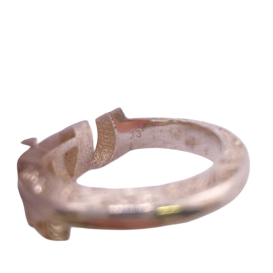 GUCCI Ring Silver925 Silver Double G Key ring Women(Unisex) Used Authentic