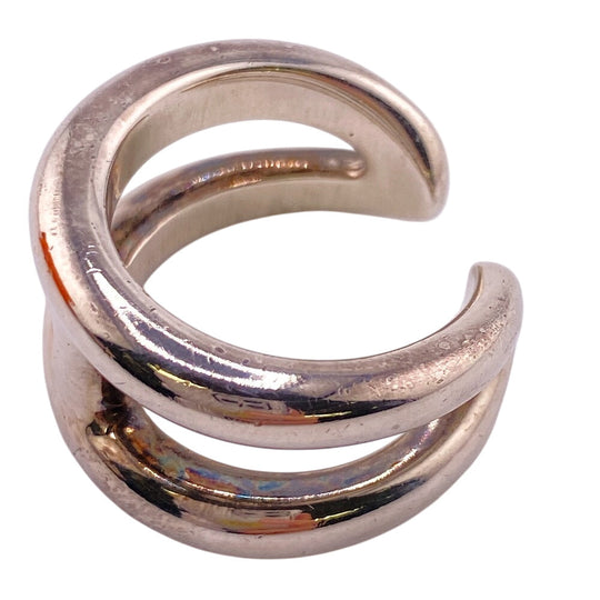 HERMES Ring Silver925 Silver Osmoz Women(Unisex) #51 Used Authentic