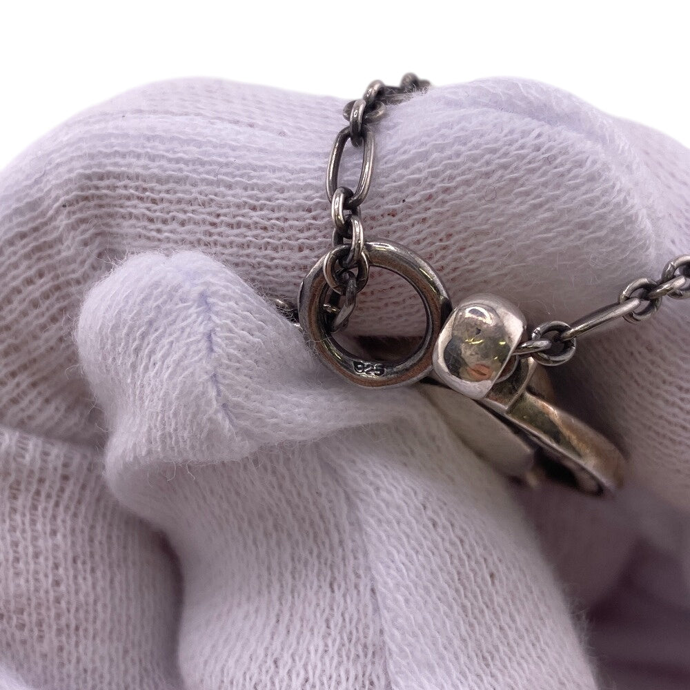 Georg Jensen Necklace Silver925 green Pendant 1990 Stone Women Used Authentic