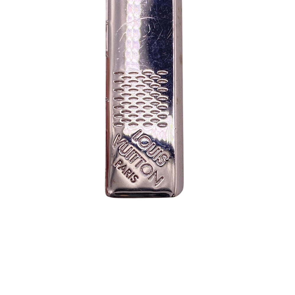 LOUIS VUITTON Tie pin M61976 Gold Plated Silver Cravate neck tie pin and cufflinks Damier Pans mens Used Authentic