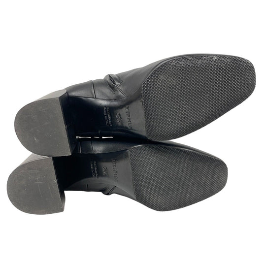 HERMES boots leather black 35 1/2