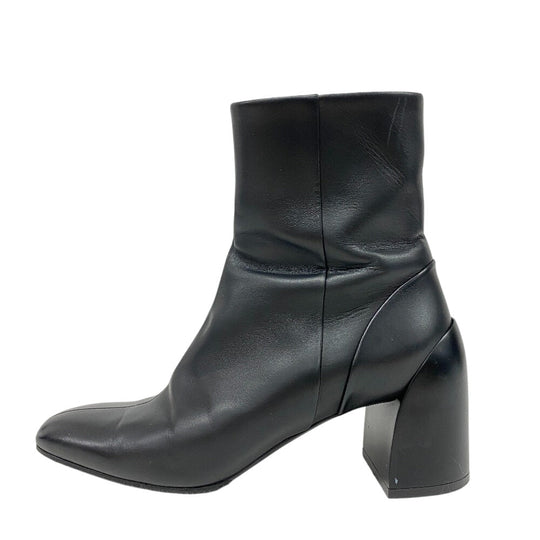 HERMES boots leather black 35 1/2