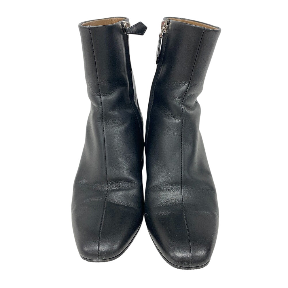 HERMES boots leather black 35 1/2