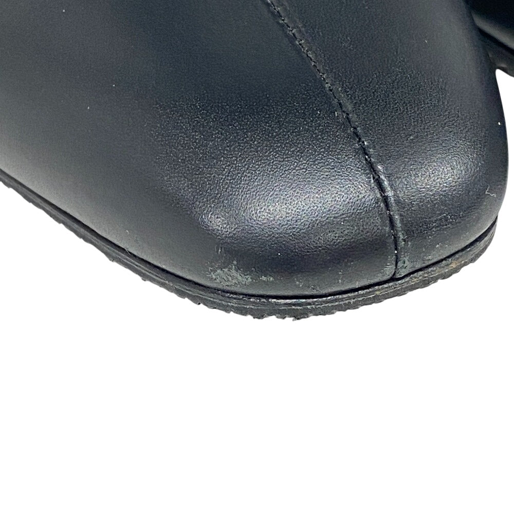 HERMES boots leather black 35 1/2
