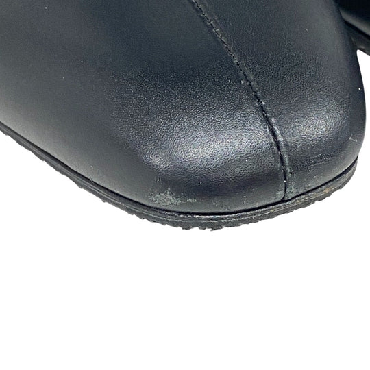 HERMES boots leather black 35 1/2