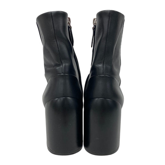 HERMES boots leather black 35 1/2