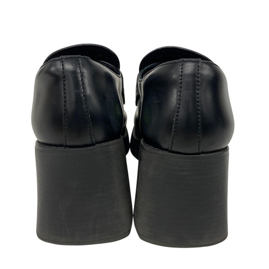 MIUMIU loafers 5D926D leather black Penny loafers coin Women 38 Used Authentic