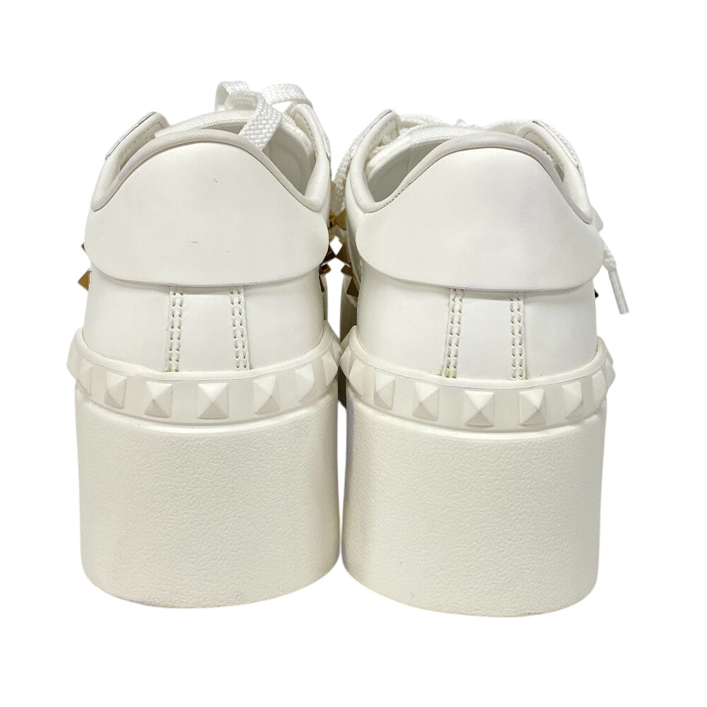 Valentino Garavani sneakers leather white Rock studs Women 34 Used Authentic