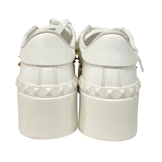 Valentino Garavani sneakers leather white Rock studs Women 34 Used Authentic