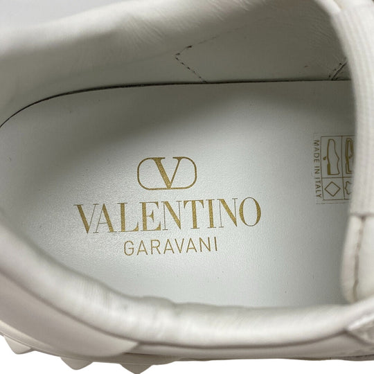 Valentino Garavani sneakers leather white Rock studs Women 34 Used Authentic