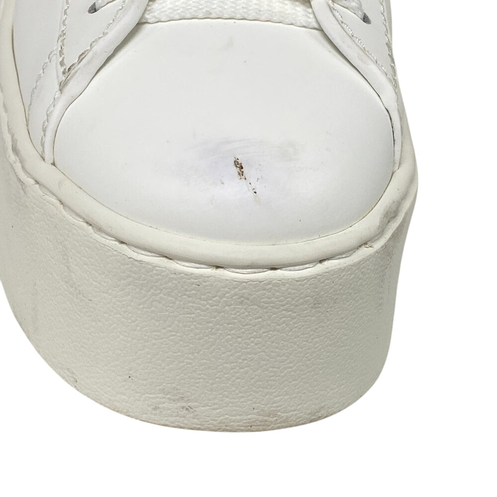 Valentino Garavani sneakers leather white Rock studs Women 34 Used Authentic