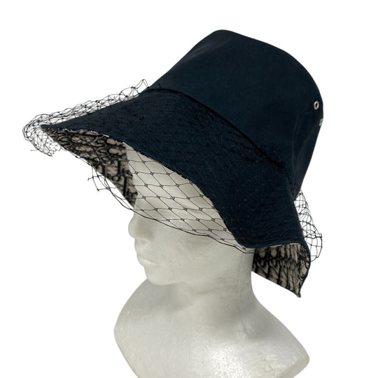 Christian Dior Other hats 95TDD924G130 cotton black Bucket hat Oblique Women Used Authentic