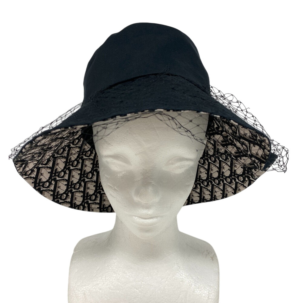 Christian Dior Other hats 95TDD924G130 cotton black Bucket hat Oblique Women Used Authentic