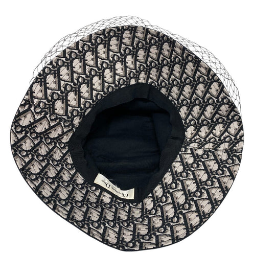 Christian Dior Other hats 95TDD924G130 cotton black Bucket hat Oblique Women Used Authentic