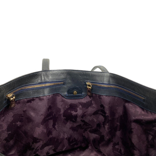 aniary Tote Bag leather gray mens Used Authentic