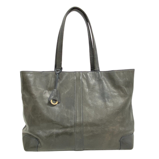 aniary Tote Bag leather gray mens Used Authentic