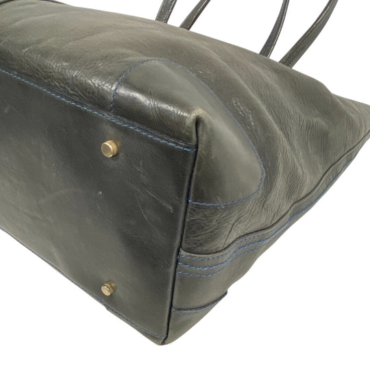 aniary Tote Bag leather gray mens Used Authentic