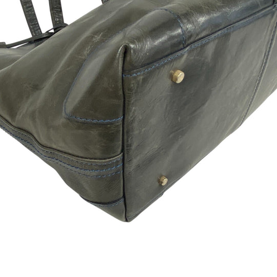 aniary Tote Bag leather gray mens Used Authentic