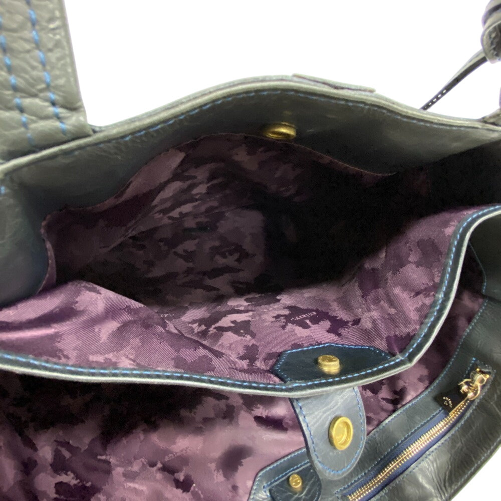 aniary Tote Bag leather gray mens Used Authentic