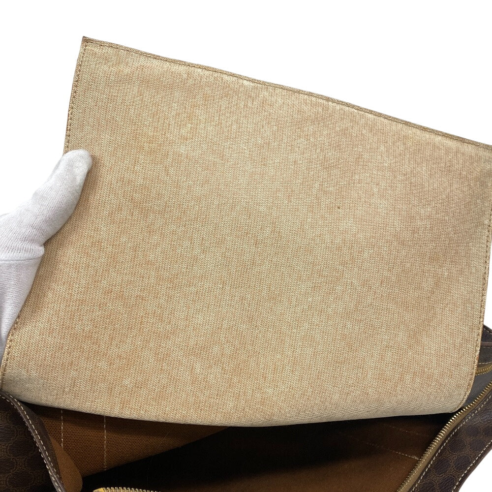 CELINE Tote Bag leather Brown Macadam Women(Unisex) Used Authentic