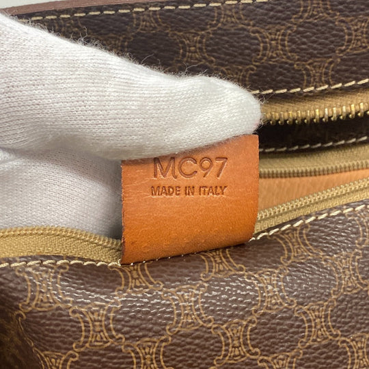 CELINE Tote Bag leather Brown Macadam Women(Unisex) Used Authentic