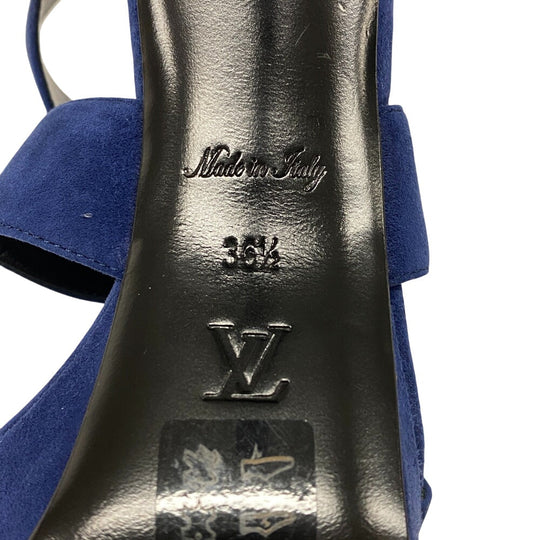 LOUIS VUITTON Sandals Suede, Leather blue 19 years Bijoux Women 36 1/2 Used Authentic