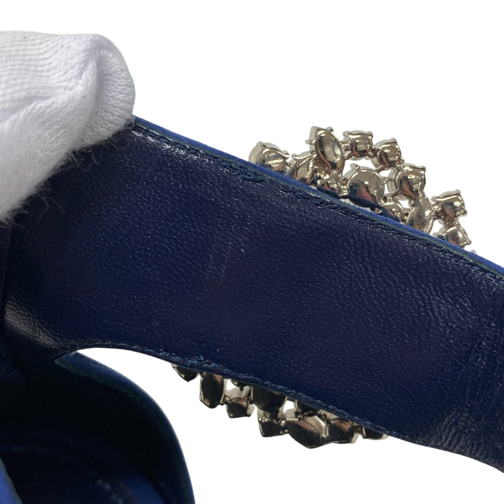 LOUIS VUITTON Sandals Suede, Leather blue 19 years Bijoux Women 36 1/2 Used Authentic