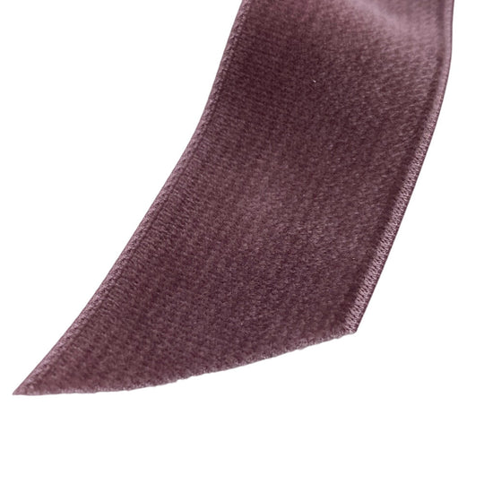 PRADA Valletta 1IF154 Velor pink Triangle Plate Ribbon hair accessory